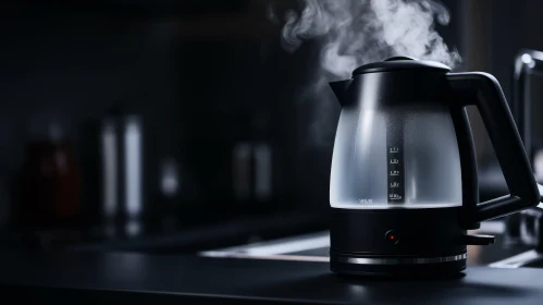 Modern Kitchen Electric Kettle Boiling Water