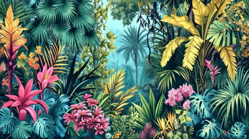 Tropical Rainforest Beauty - A Captivating Nature Scene