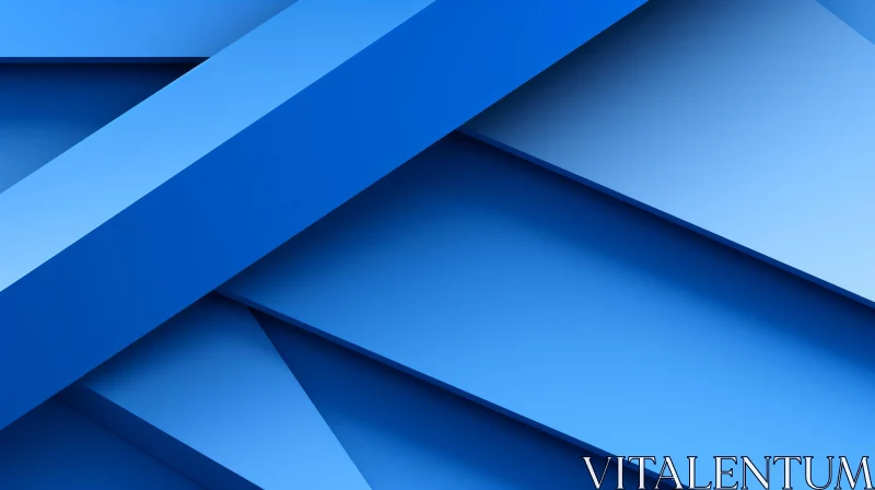 Blue Abstract Diagonal Stripes Background AI Image