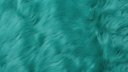 Luxurious Turquoise Fur Texture - Soft and Vibrant