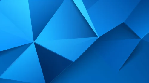 Blue Polygonal Background | 3D Rendering