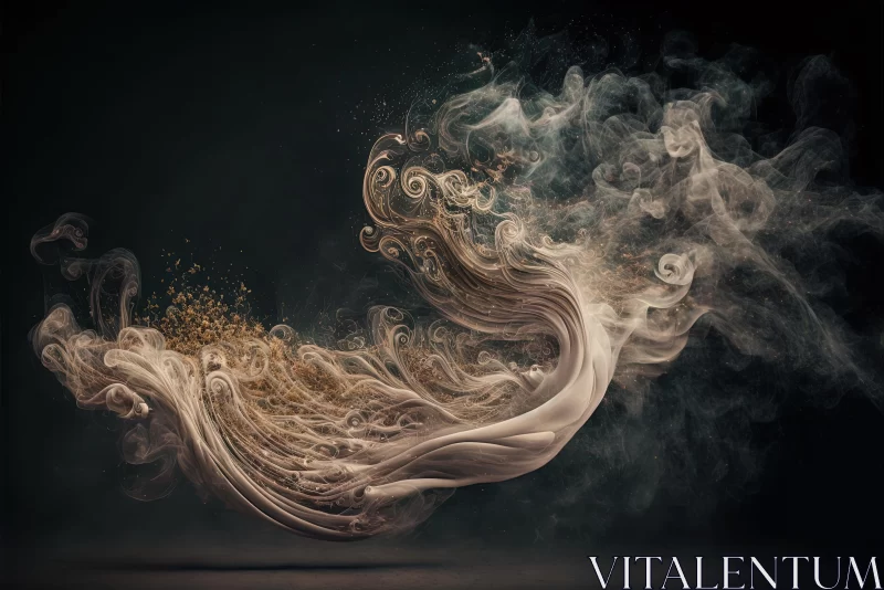 Captivating Smoke and Dust Art | Surrealistic and Realistic Elements AI Image