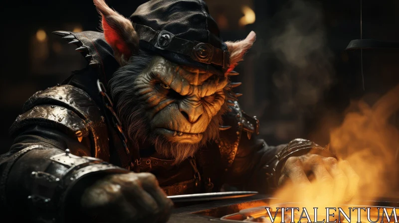 Dark Fantasy Goblin Portrait at Forge AI Image