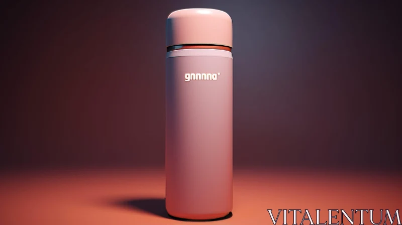 Pink Thermos 3D Rendering AI Image