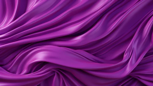 Elegant Purple Silk Fabric with Pleats
