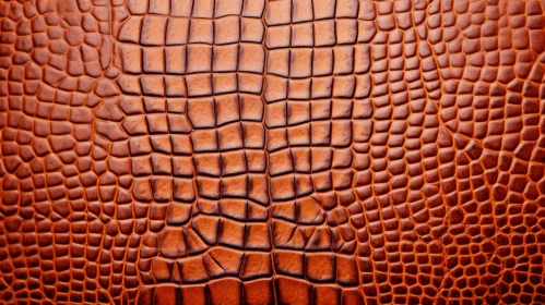 Brown Crocodile Leather Square Pattern Texture
