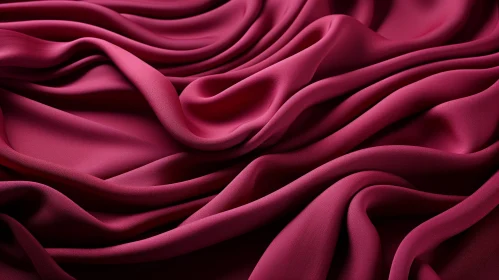 Luxurious Dark Pink Silk Fabric Texture