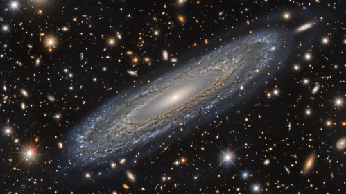 Spectacular Spiral Galaxy in Cosmic Splendor