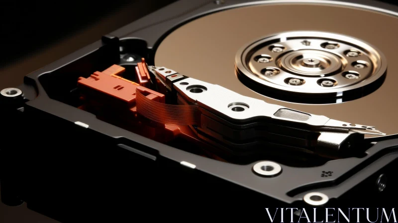 AI ART Exploring the Intricacies of a Hard Disk Drive