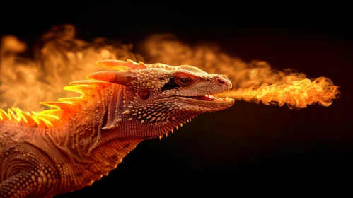 Impressive Comodo Dragon Profile Photo with Smoke