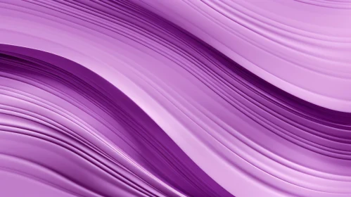 Soft Pastel Purple 3D Wavy Surface Rendering