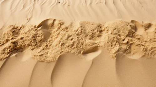 Majestic Sand Dune in Desert - Close-Up View