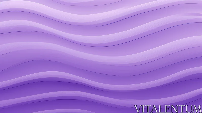 AI ART Purple Waves Abstract 3D Rendering - Futuristic Wavy Surface