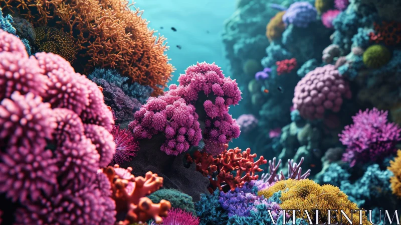 Serene Coral Reef: Underwater Beauty Captured AI Image