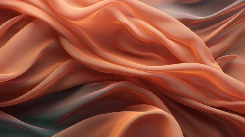 Elegant Orange Silk Fabric - Soft and Smooth Texture