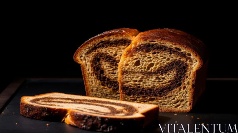 Golden Crust Freshly Baked Bread AI Image