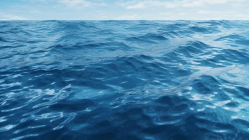 Tranquil Blue Seascape - Peaceful Ocean View
