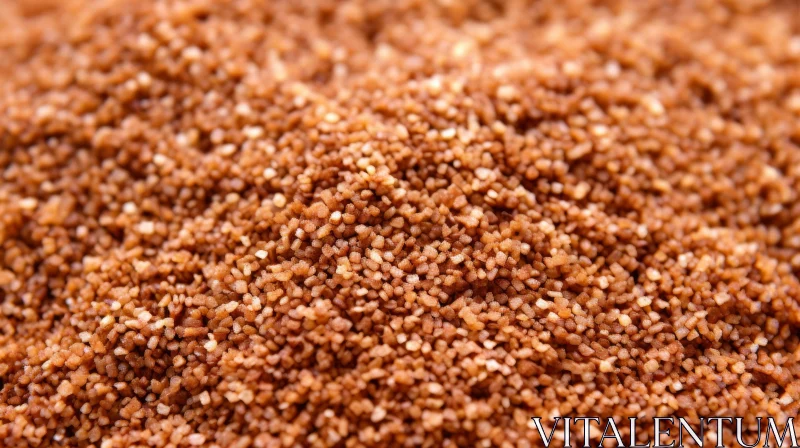 Brown Sugar Pile Close-Up AI Image