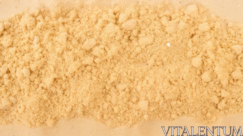 Golden Dry Sand Texture Close-Up AI Image