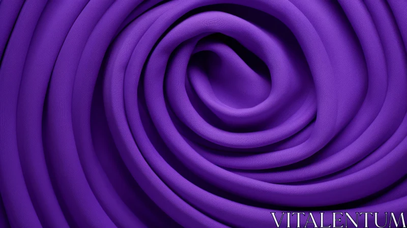 AI ART Purple Fabric Spiral Close-up Texture