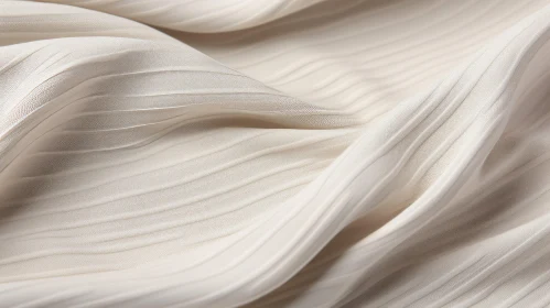 Elegant Beige Pleated Fabric Close-Up