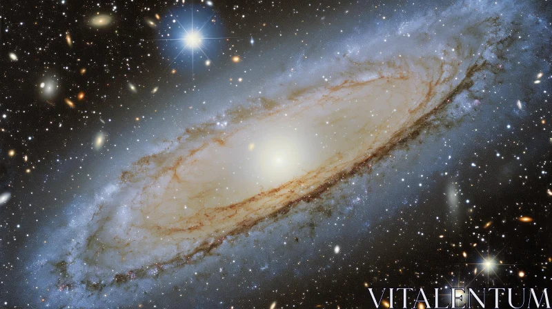 AI ART Spiral Galaxy - Stunning Universe View