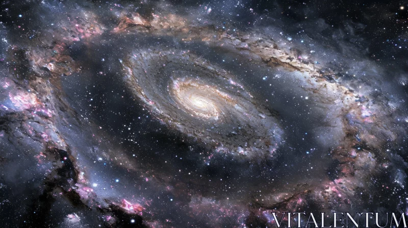 Spiral Galaxy: Cosmic Beauty Revealed AI Image