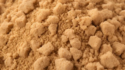 Brown Sugar Crystals Close-Up Texture
