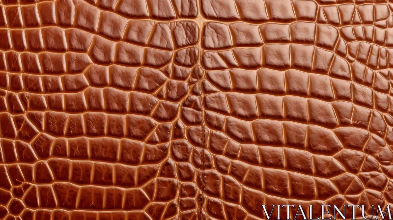 AI ART Brown Crocodile Skin Texture Close-Up