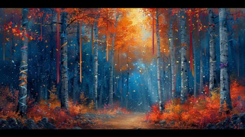 Fall Forest Landscape - Tranquil Nature Scene