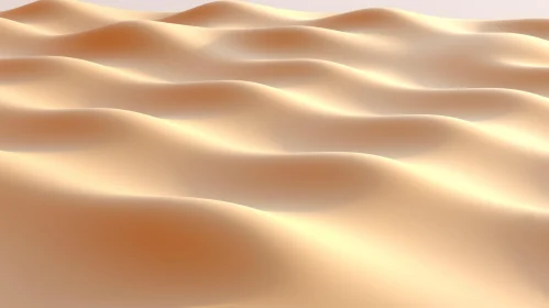 Realistic Desert Sand Dunes Landscape