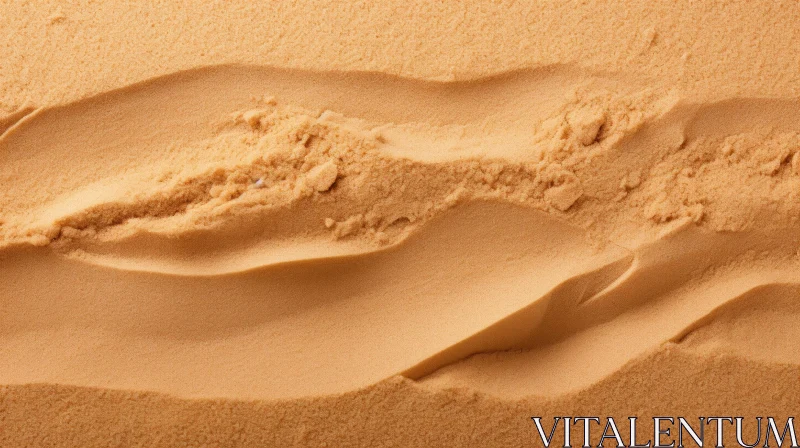 AI ART Rippled Light Brown Sand Texture Close-Up