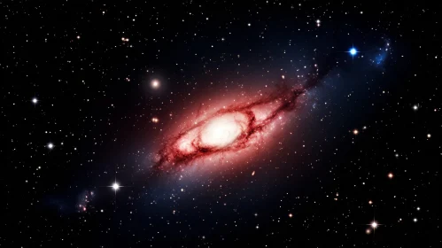 Spiral Galaxy in Dark Space - Stunning Astronomy Image
