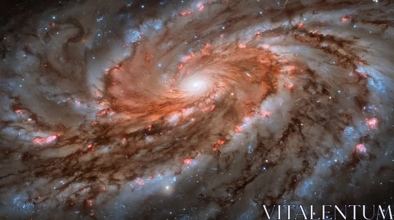 AI ART Spiral Galaxy - Captivating Space Exploration