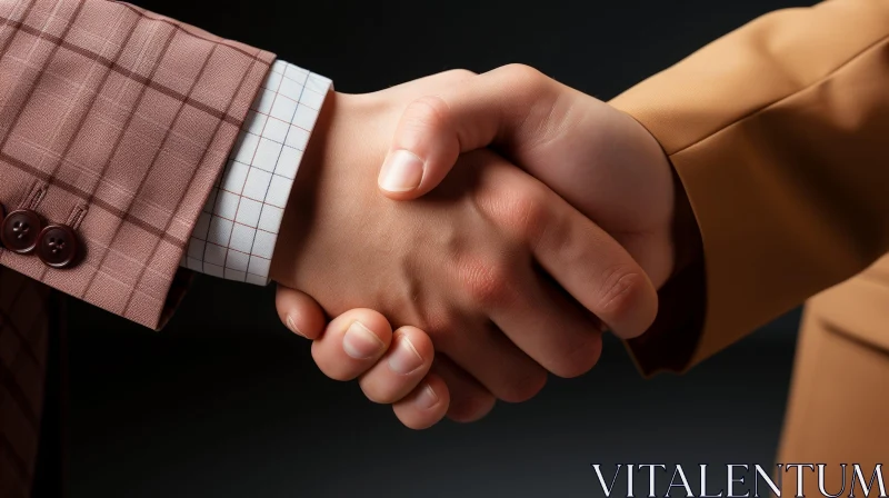 Professional Business Handshake - Agreement and Cooperation AI Image
