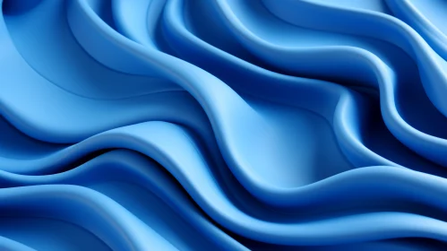 Blue Wavy Abstract Background