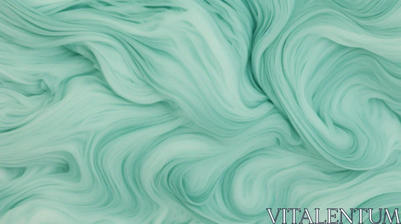 AI ART Mint Green and White Marble Abstract Painting