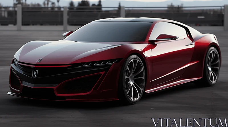 Captivating Honda GT Coupe: A Masterpiece of Electric Car Design AI Image