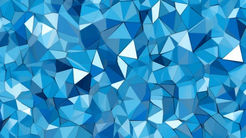 Blue Abstract Polygonal Background | Futuristic 3D Design