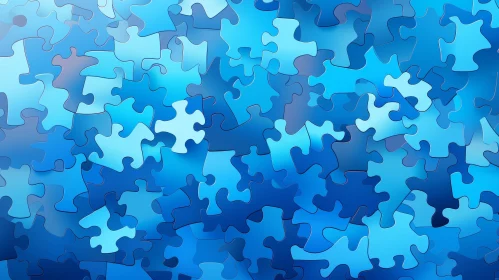 Blue Puzzle of Life and Unity