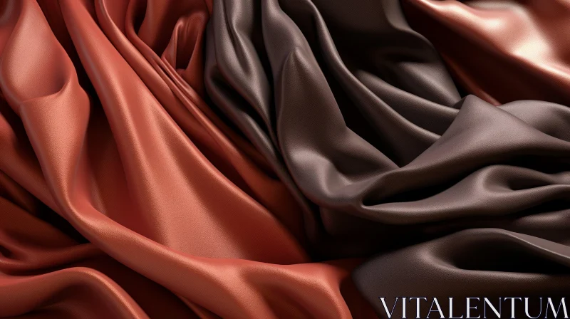 AI ART Brown Fabric Texture - 3D Render Background
