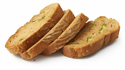 Delicious Zucchini Bread Slices - Food Photography