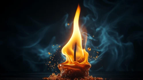 Intriguing 3D Candle Flame Rendering