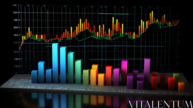 Stock Market Bar Graph Performance Visualization AI Image