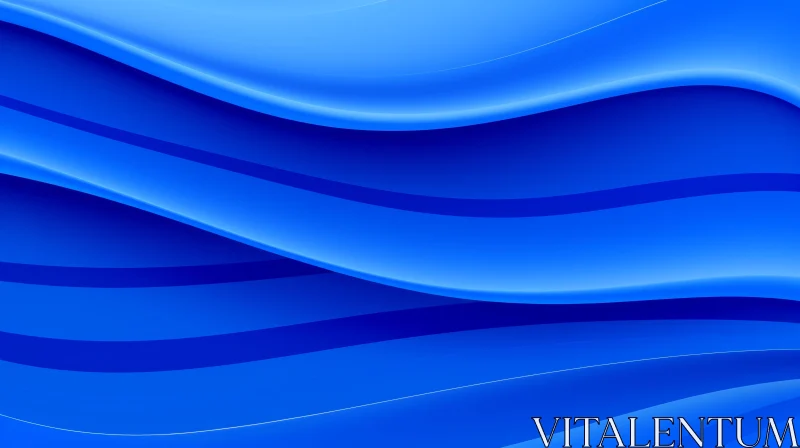 Blue Abstract Wave Background AI Image