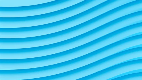 Blue Wavy Abstract Background - Unique 3D Rendering