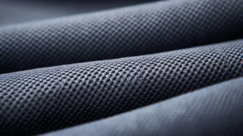 Dark Blue Honeycomb Pattern Fabric Close-Up