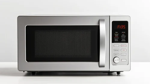 Modern Silver Microwave Oven - Kitchen Technology