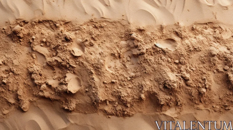 Close-Up Sand Dune Desert Landscape AI Image