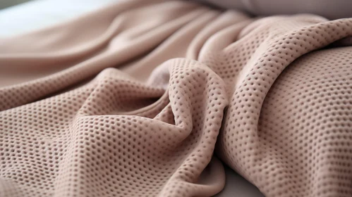 Elegant Beige Fabric with Honeycomb Pattern